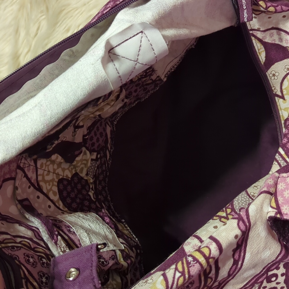Retro Metro plum purple thirty-one weekender bag - Picture 9 of 11